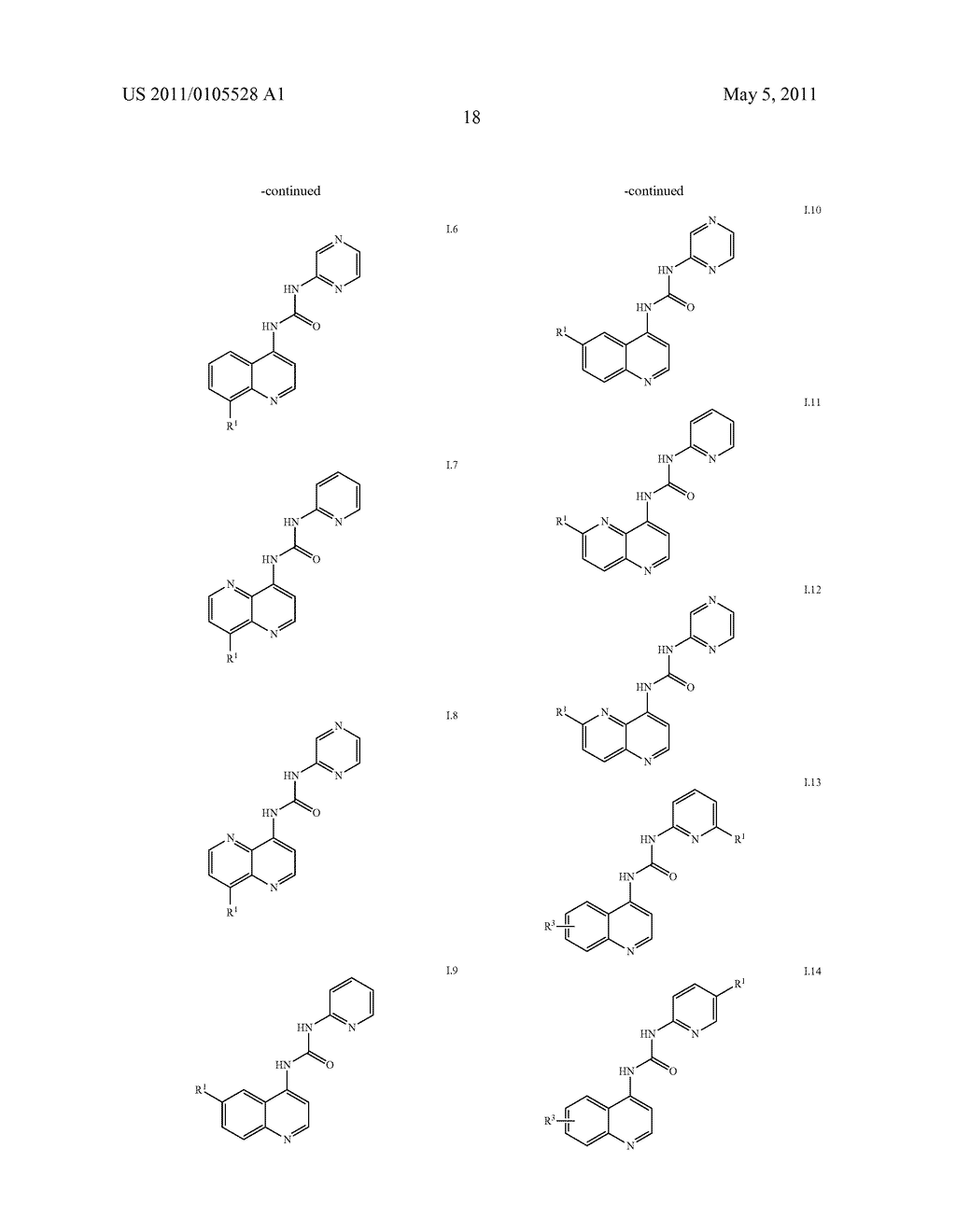 1-(7-(HEXAHYDROPYRROLO [3, 4-C] PYRROL-2 (1H)-YL) QUINOLIN-4-YL) -3- (PYRAZIN-2-YL) UREA DERIVATIVES AND RELATED COMPOUNDS AS GLYCOGEN SYNTHASE KINASE 3 (GSK-3) - diagram, schematic, and image 19