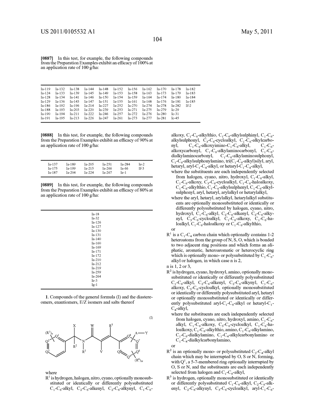 Haloalkyl-substituted amides as insecticides and acaricides - diagram, schematic, and image 105