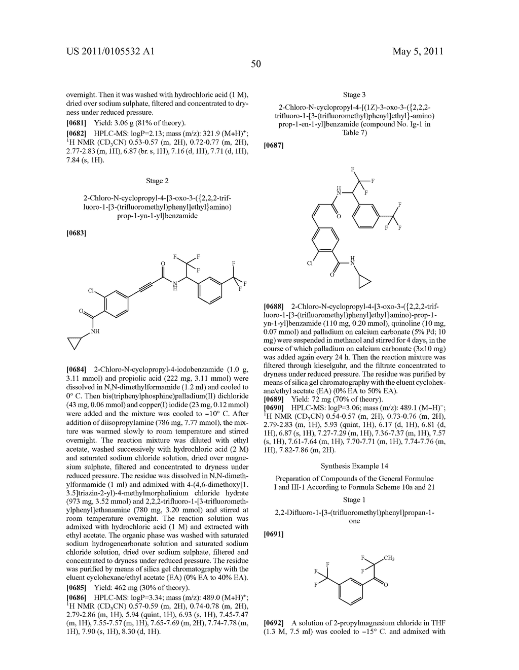 Haloalkyl-substituted amides as insecticides and acaricides - diagram, schematic, and image 51