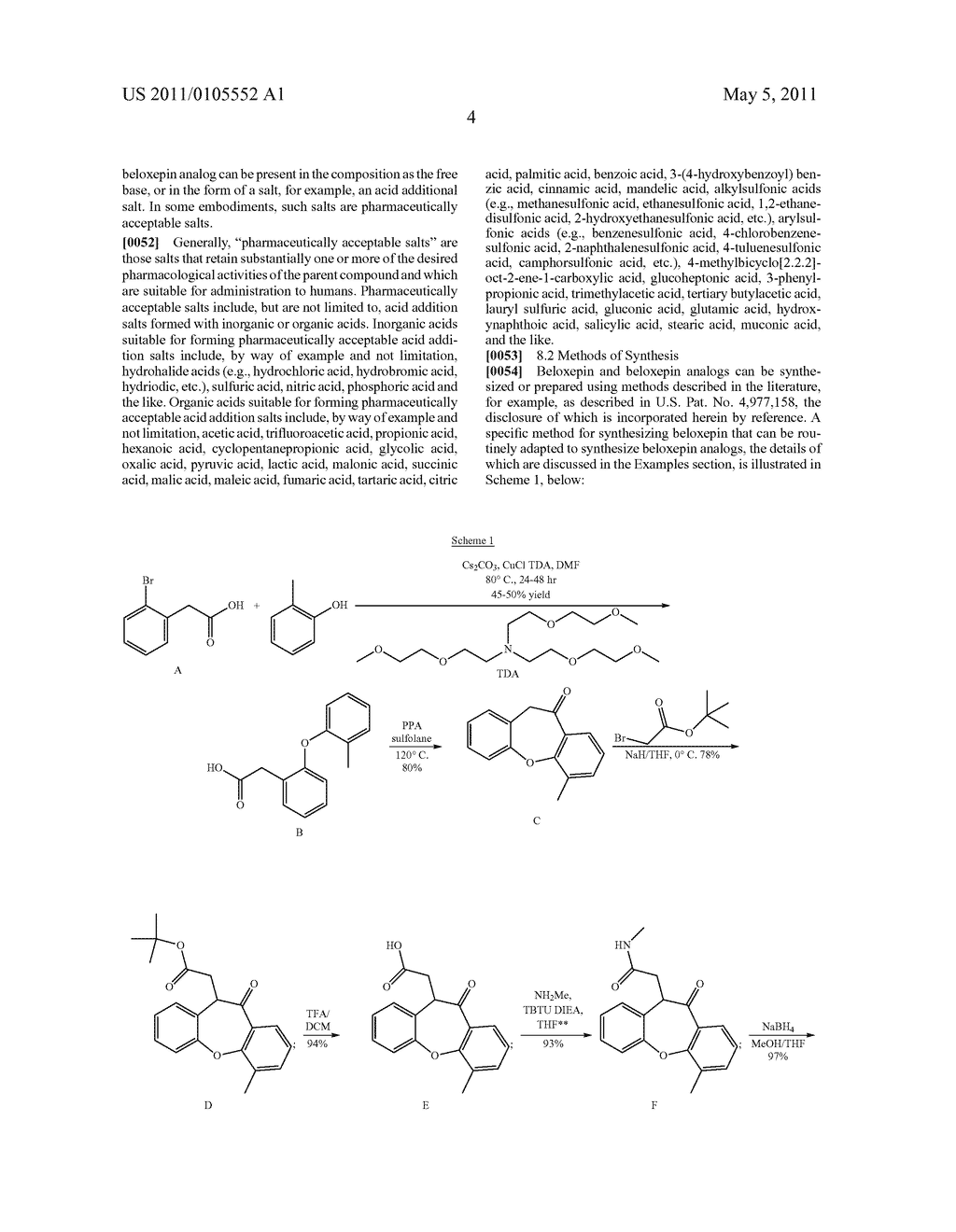 BELOXEPIN AND ANALOGS FOR THE TREATMENT OF PAIN - diagram, schematic, and image 21