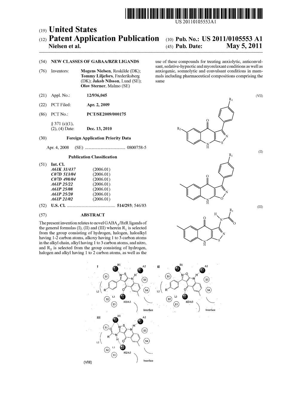 NEW CLASSES OF GABAA/BZR LIGANDS - diagram, schematic, and image 01