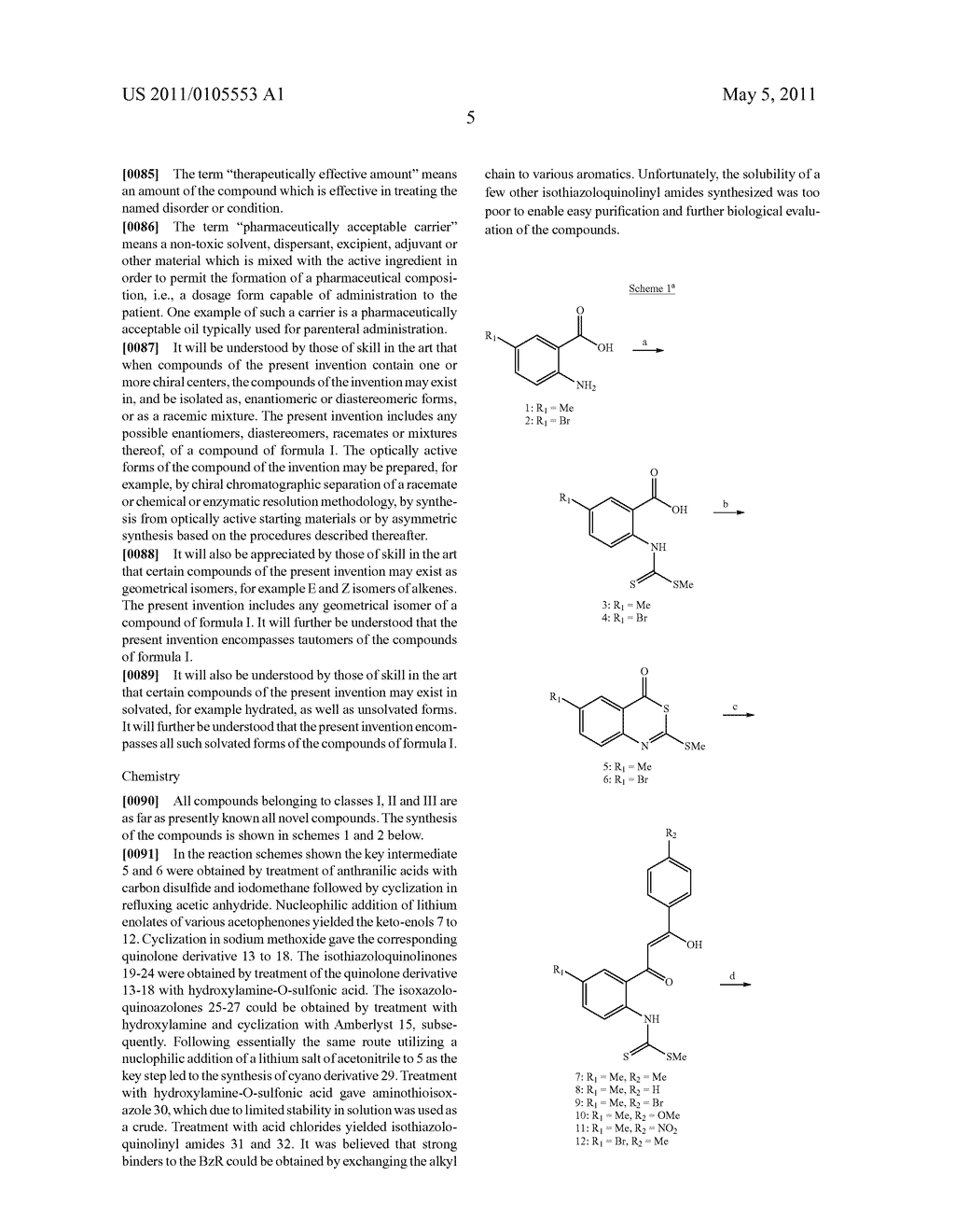 NEW CLASSES OF GABAA/BZR LIGANDS - diagram, schematic, and image 07