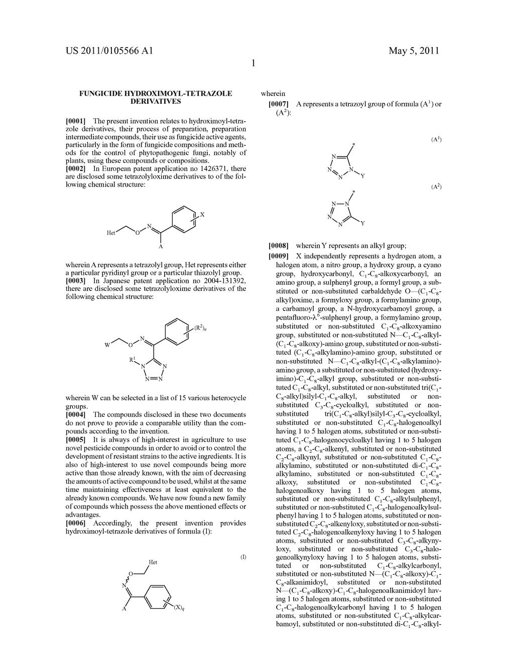 FUNGICIDE HYDROXIMOYL-TETRAZOLE DERIVATIVES - diagram, schematic, and image 02