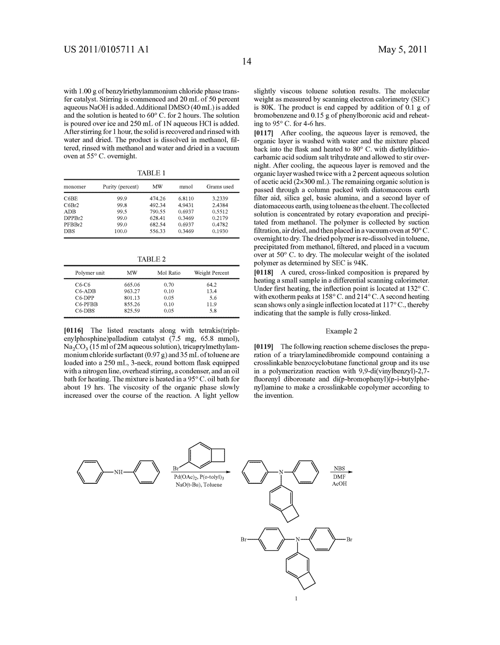 CROSSLINKABLE SUBSTITUTED FLUORENE COMPOUNDS AND CONJUGATED OLIGOMERS OR POLYMERS BASED THEREON - diagram, schematic, and image 15