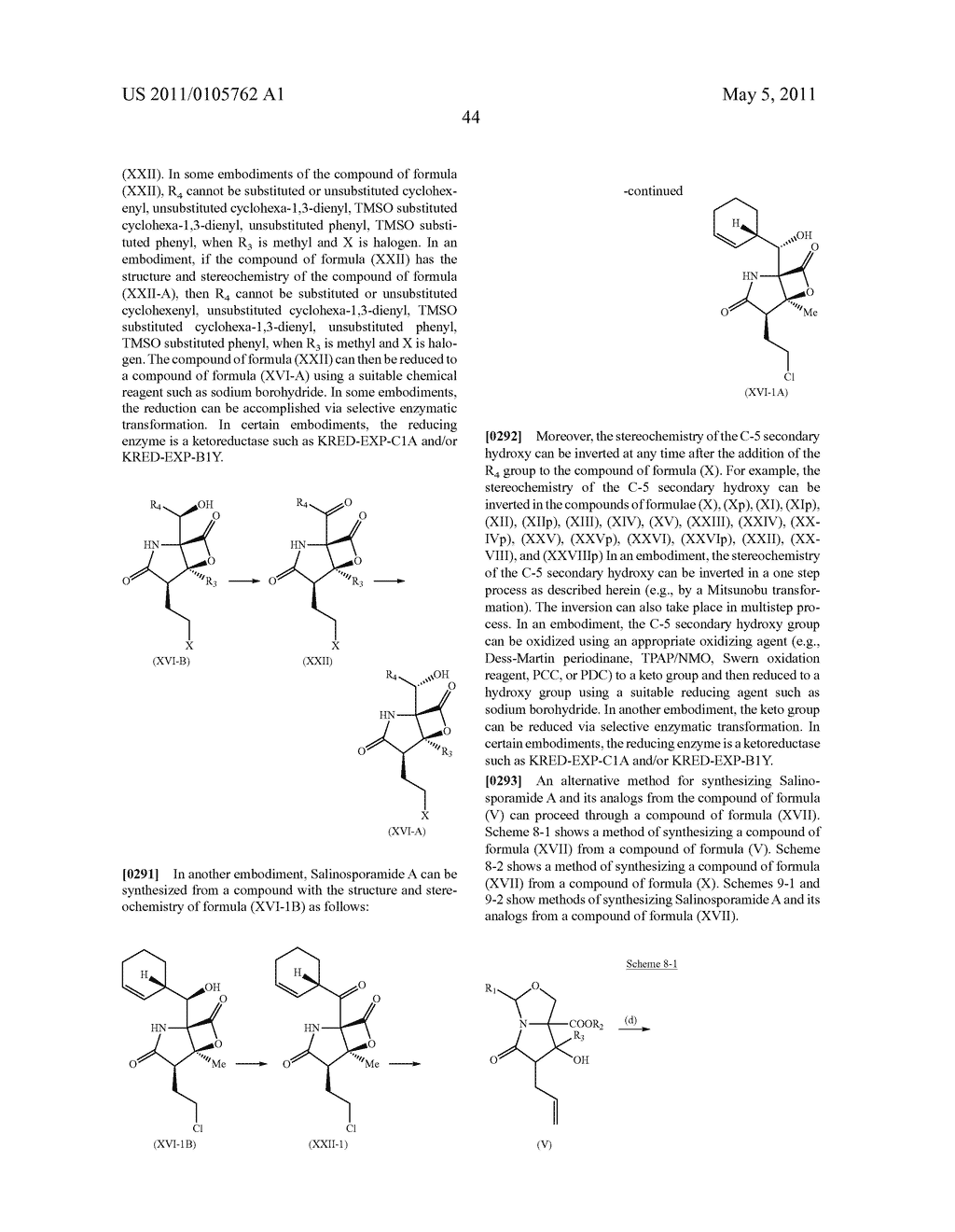 TOTAL SYNTHESIS OF SALINOSPORAMIDE A AND ANALOGS THEREOF - diagram, schematic, and image 109