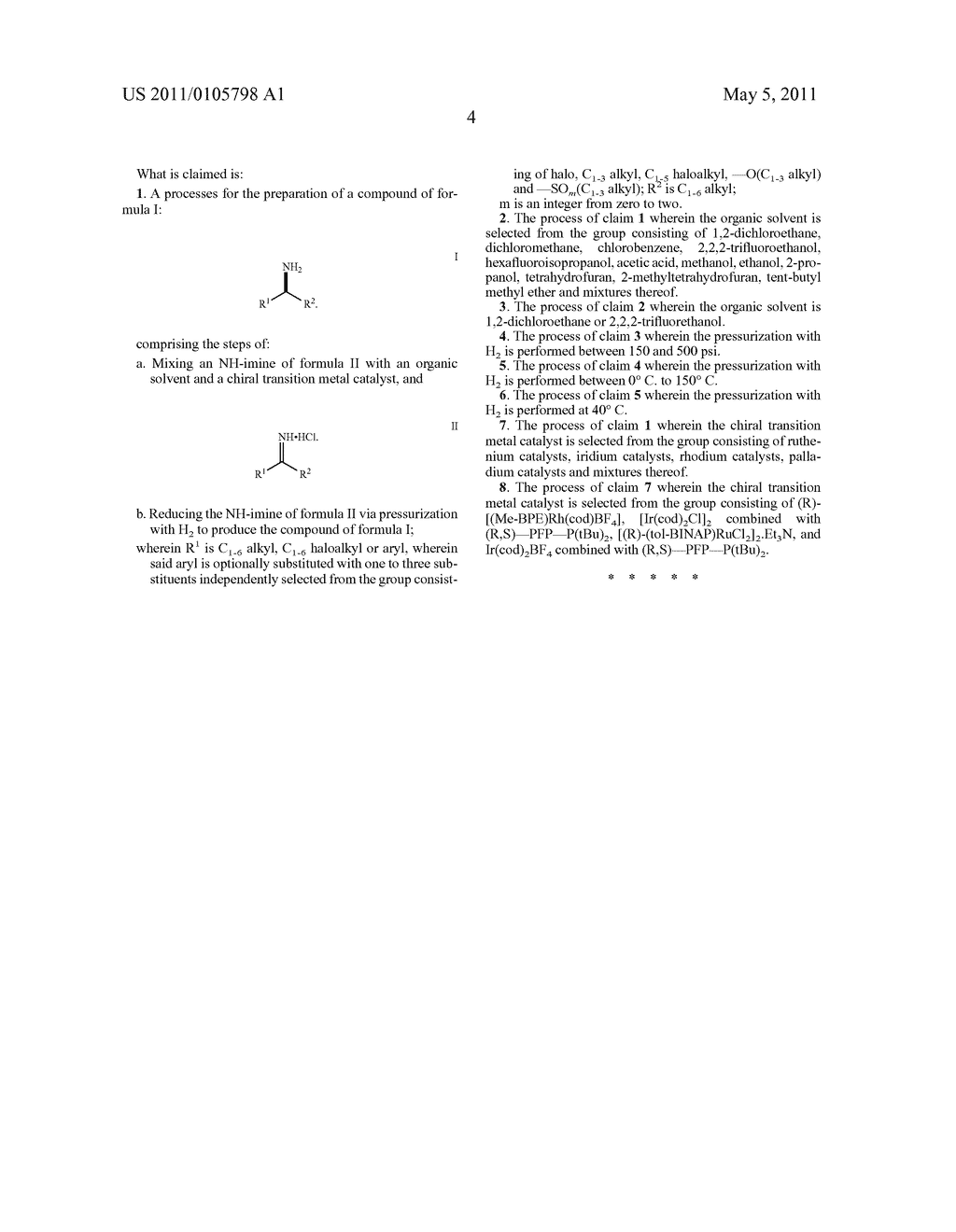 SYNTHESIS OF CHIRAL AMINES - diagram, schematic, and image 05