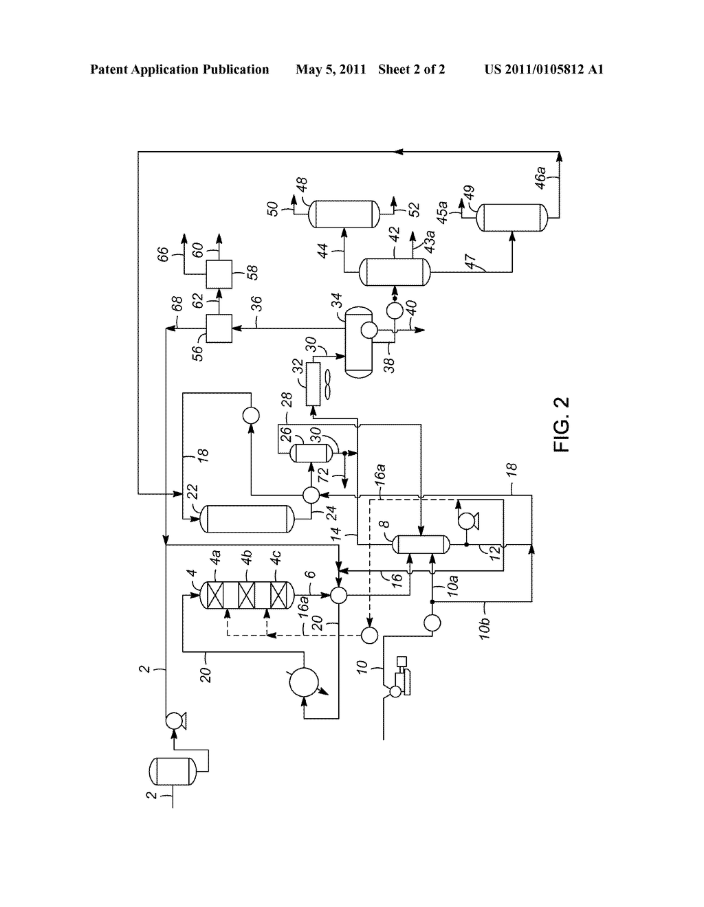 CONTROLLING COLD FLOW PROPERTIES OF TRANSPORTATION FUELS FROM RENEWABLE FEEDSTOCKS - diagram, schematic, and image 03