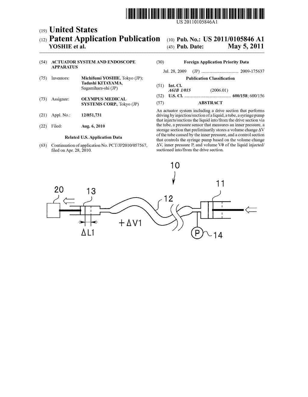 ACTUATOR SYSTEM AND ENDOSCOPE APPARATUS - diagram, schematic, and image 01