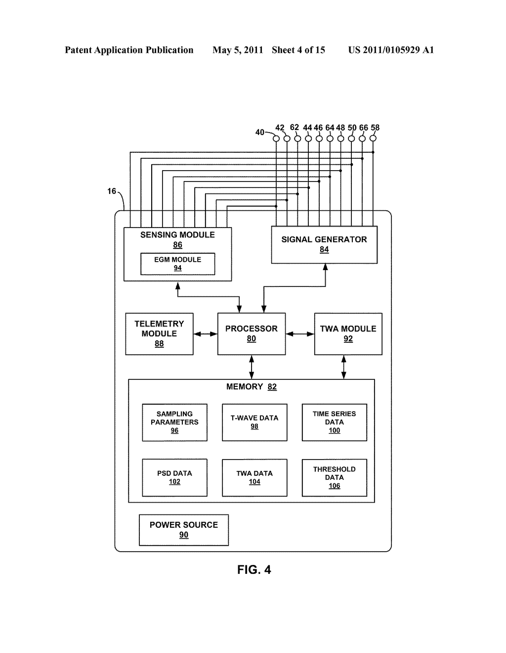 MEASURING T-WAVE ALTERNANS - diagram, schematic, and image 05