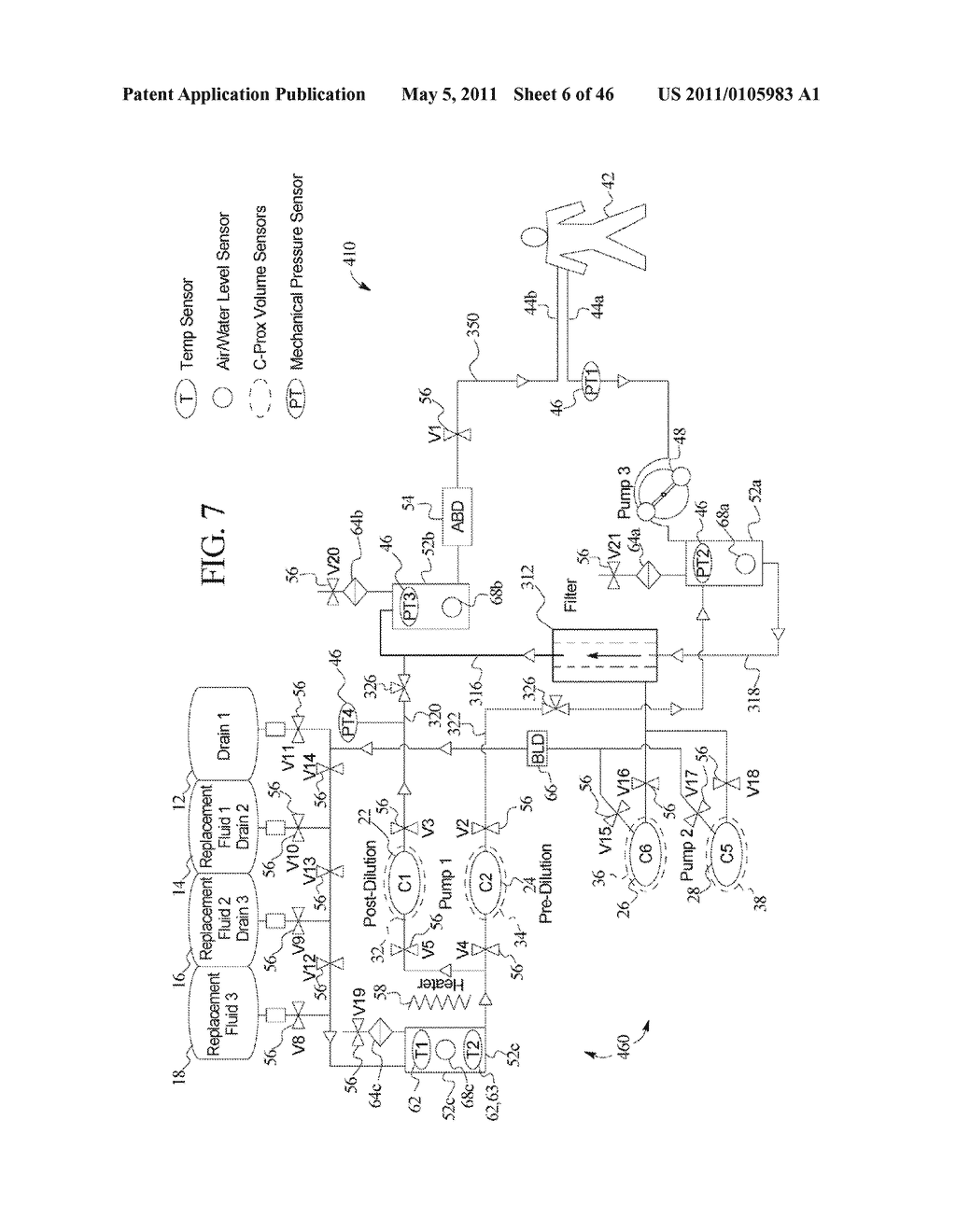 HEMODIALYSIS SYSTEM INCLUDING ON-LINE DIALYSATE GENERATION - diagram, schematic, and image 07