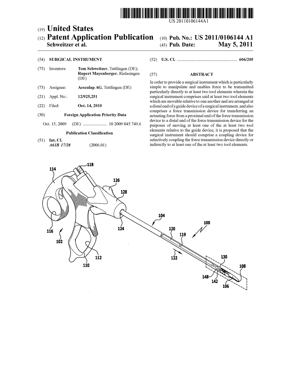 Surgical instrument - diagram, schematic, and image 01