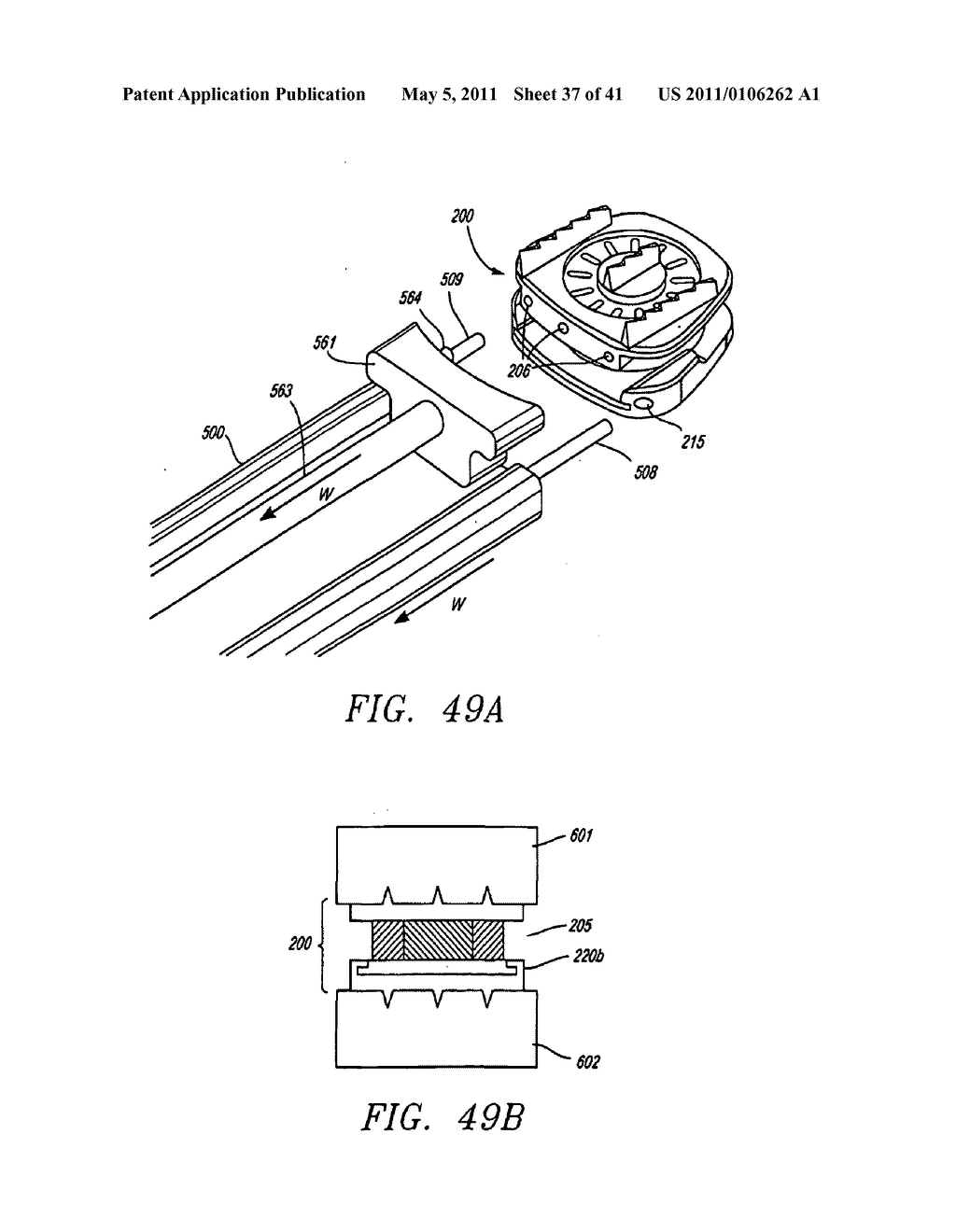 Prosthetic intervertebral discs having substantially rigid end plates and fibers between those end plates - diagram, schematic, and image 38