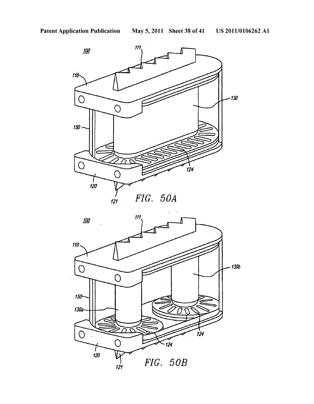 Prosthetic intervertebral discs having substantially rigid end plates and fibers between those end plates - diagram, schematic, and image 39