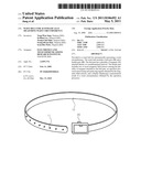 WAIST BELT FOR AUTOMATICALLY MEASURING WAIST CIRCUMFERENCE diagram and image