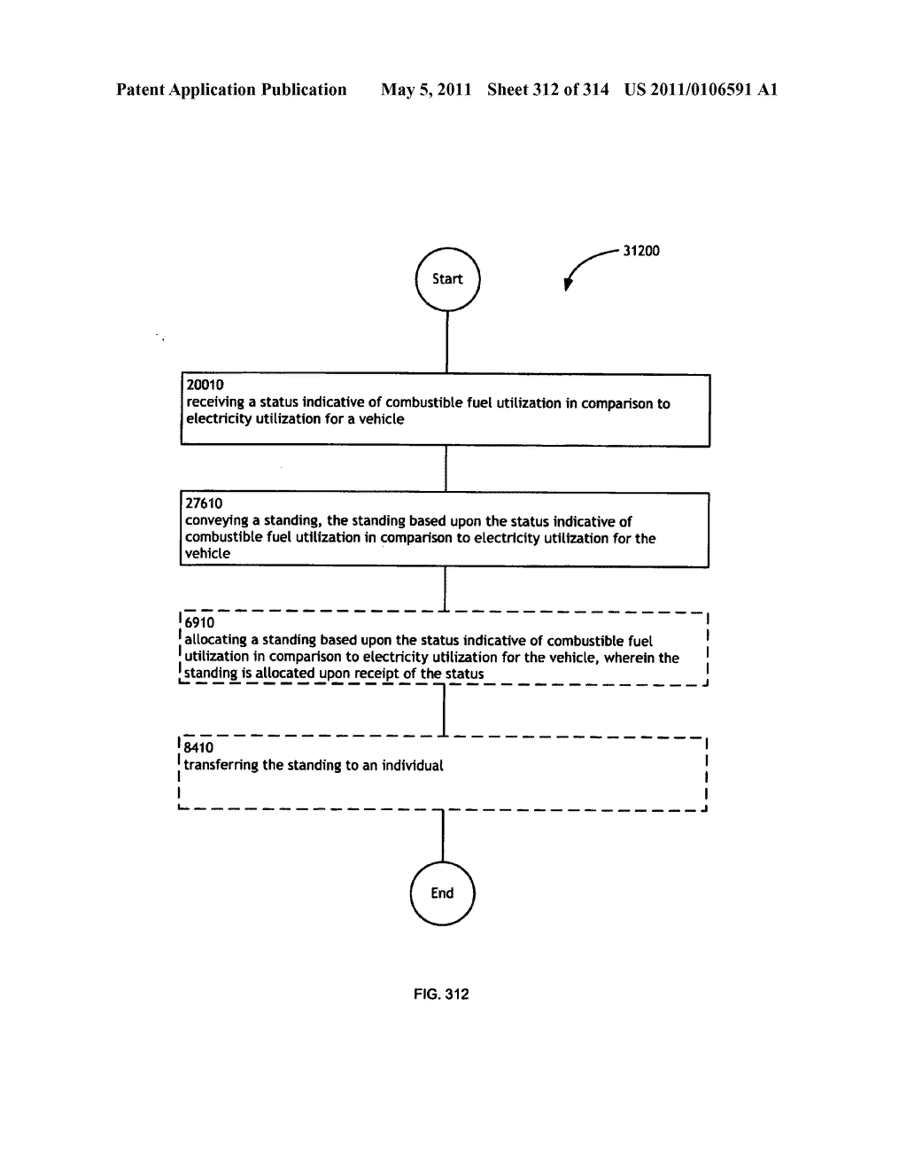 Awarding standings to a vehicle based upon one or more fuel utilization characteristics - diagram, schematic, and image 313