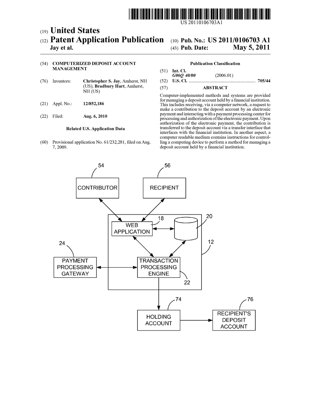 COMPUTERIZED DEPOSIT ACCOUNT MANAGEMENT - diagram, schematic, and image 01