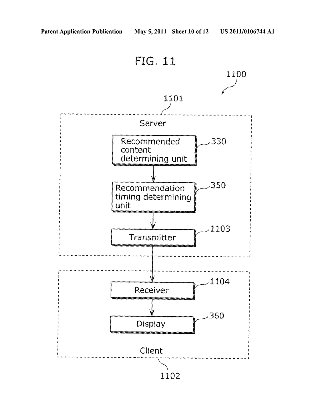 CONTENT RECOMMENDATION DEVICE, CONTENT RECOMMENDATION SYSTEM, CONTENT RECOMMENDATION METHOD, PROGRAM, AND INTEGRATED CIRCUIT - diagram, schematic, and image 11