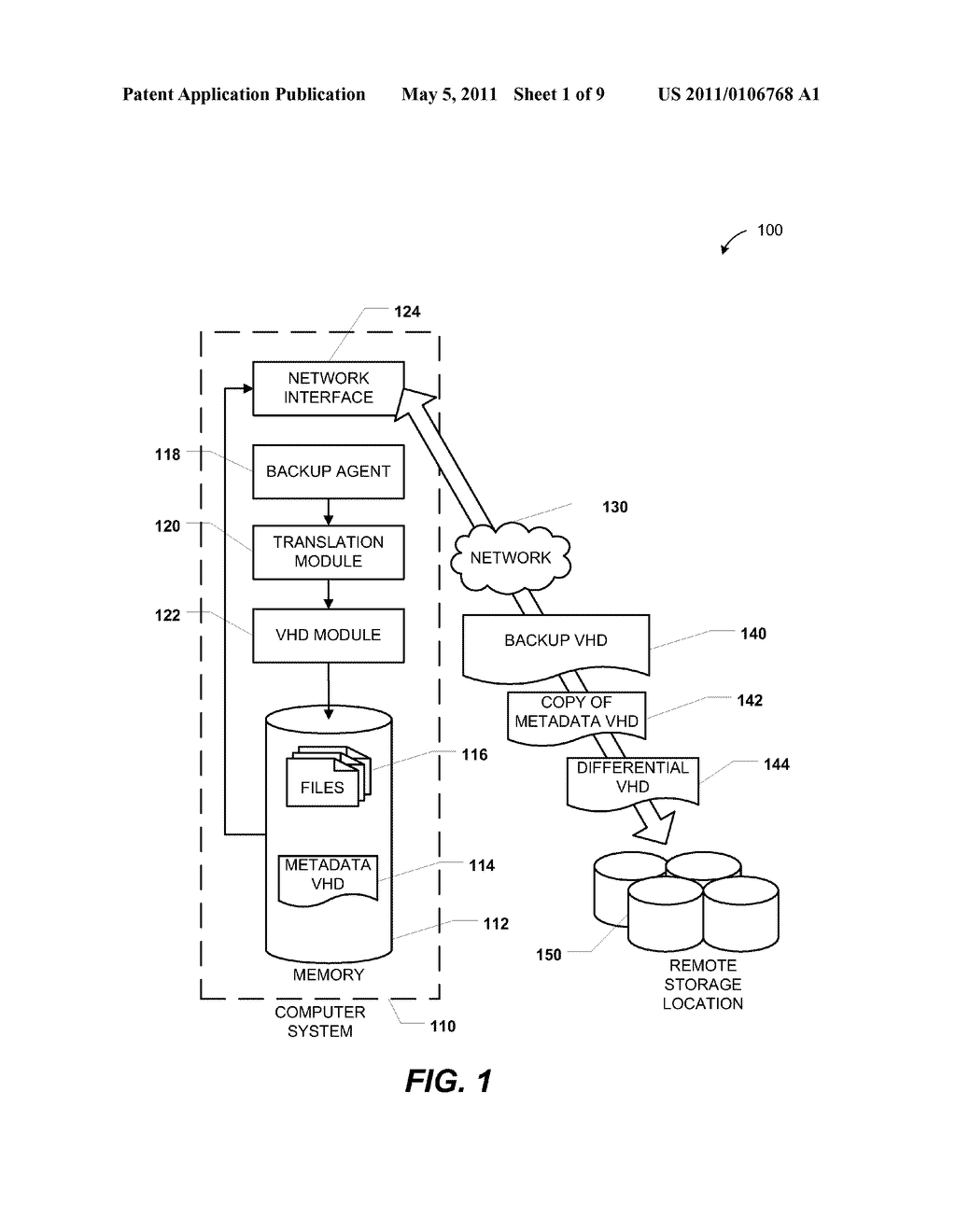 BACKUP USING METADATA VIRTUAL HARD DRIVE AND DIFFERENTIAL VIRTUAL HARD DRIVE - diagram, schematic, and image 02