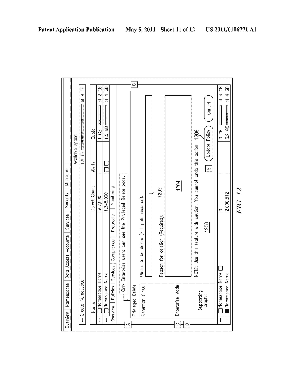 Fixed content storage within a partitioned content platform, with disposition service - diagram, schematic, and image 12