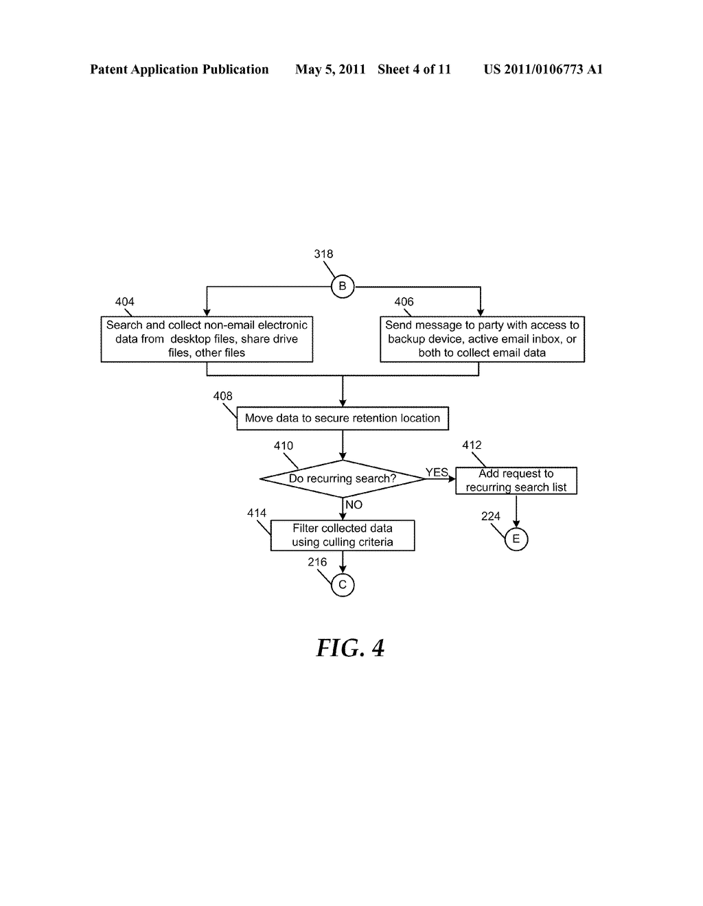 System and Method to Manage Electronic Data Related to a Legal Matter - diagram, schematic, and image 05