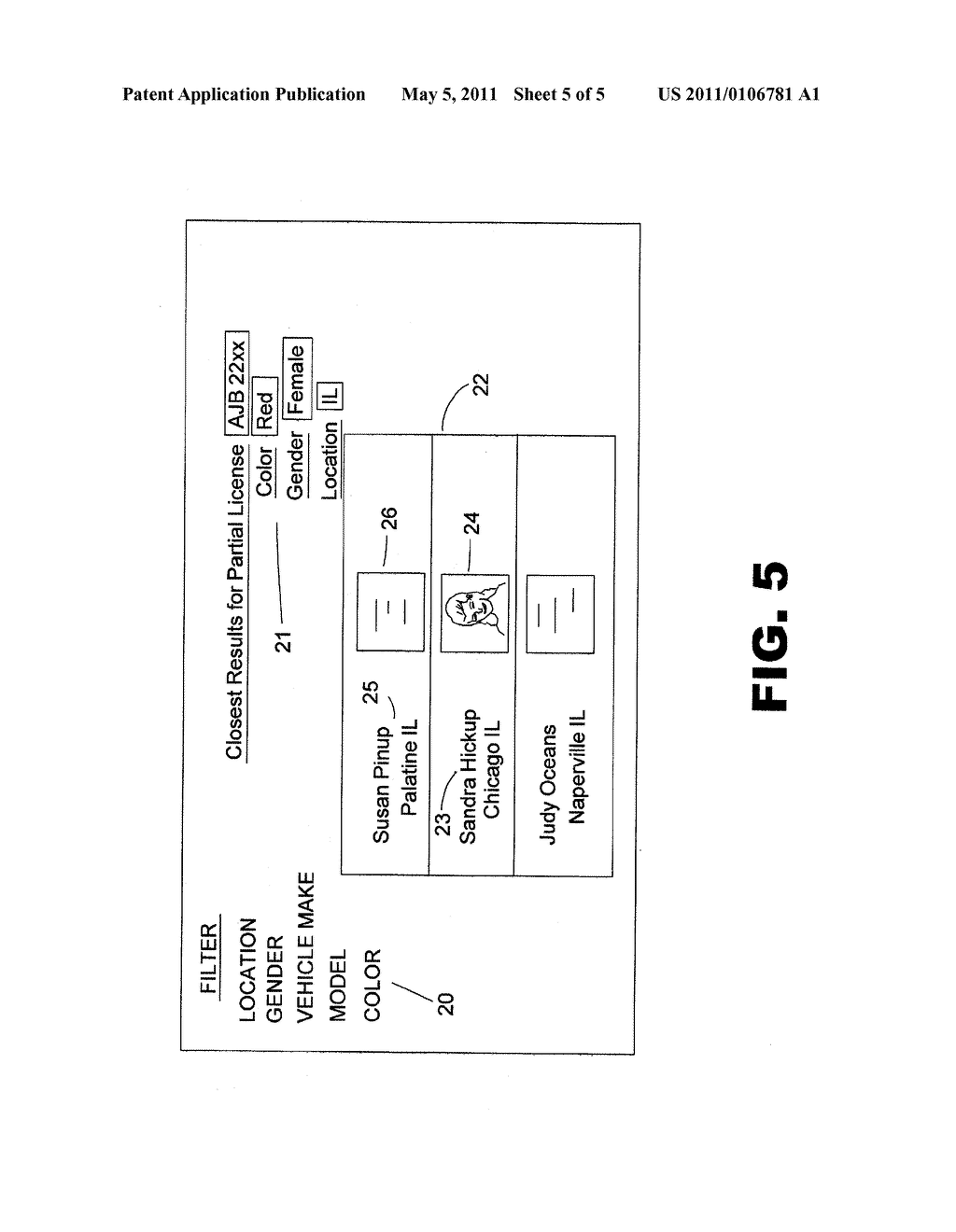 System and Method for Dating Using Vehicle License Plate Numbers - diagram, schematic, and image 06