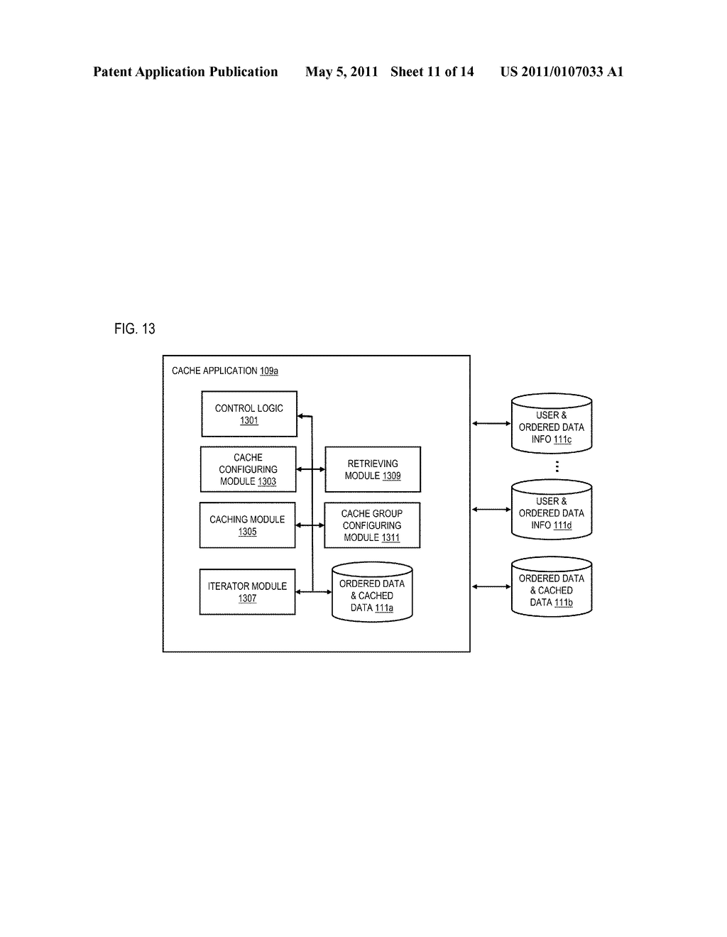 METHOD AND APPARATUS FOR PROVIDING AN APPLICATION-LEVEL CACHE - diagram, schematic, and image 12