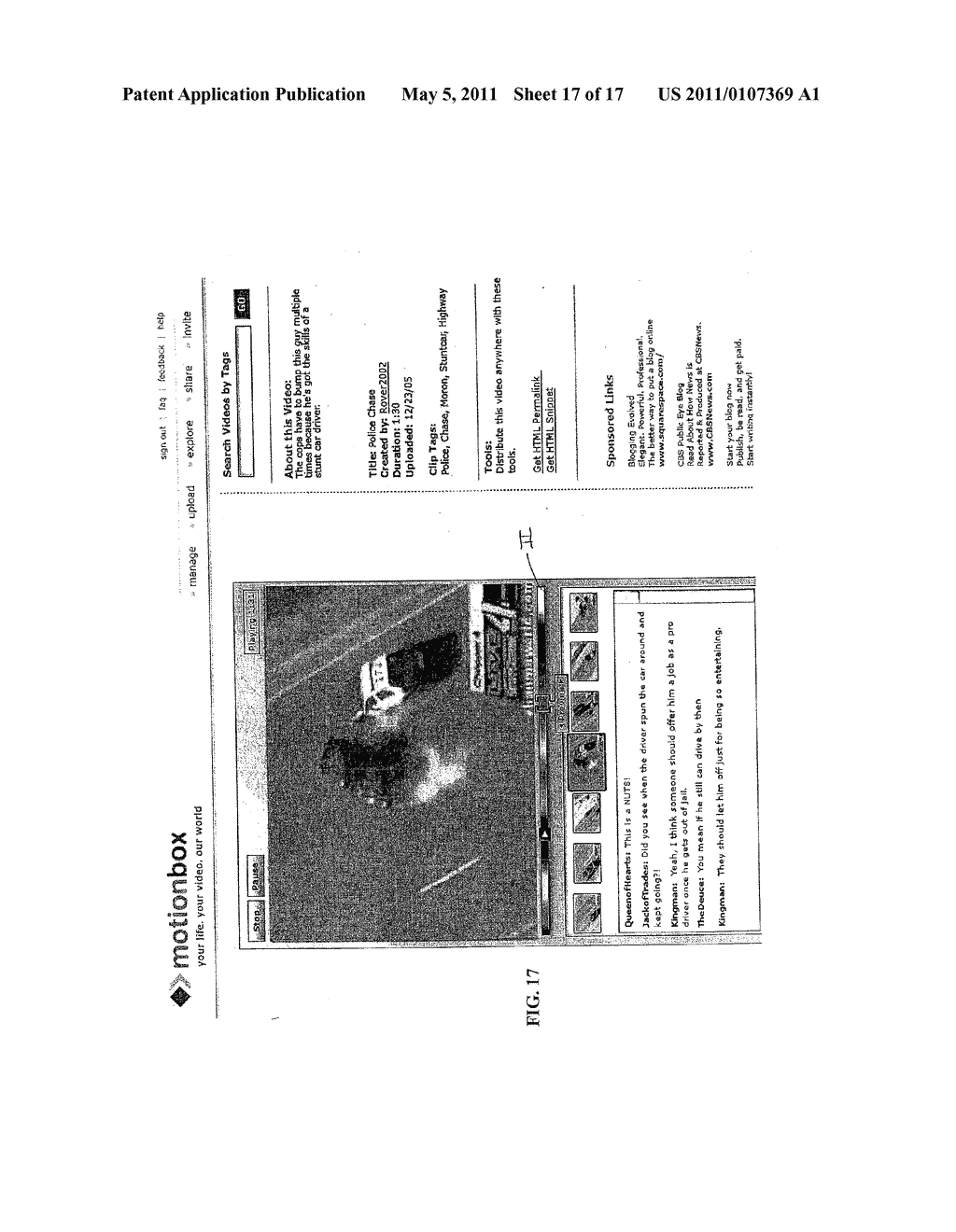 SYSTEM AND METHOD FOR ENABLING SOCIAL BROWSING OF NETWORKED TIME-BASED MEDIA - diagram, schematic, and image 18