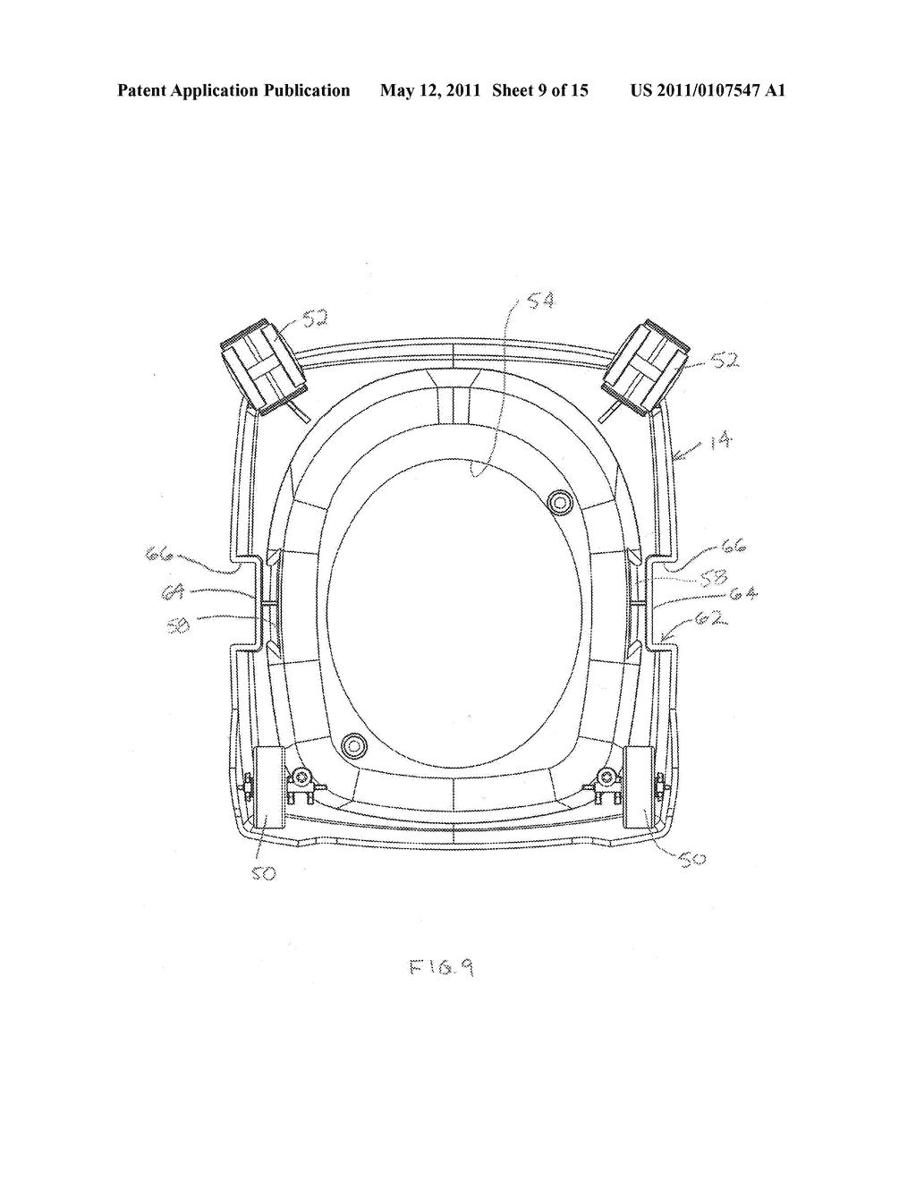 Combination vacuum cleaner, dolly, and mounting bracket - diagram, schematic, and image 10