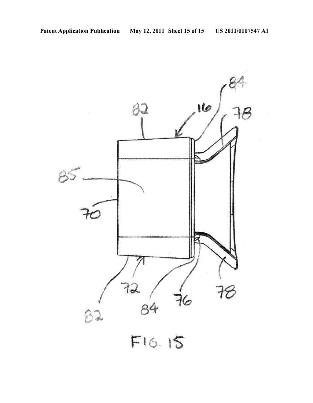 Combination vacuum cleaner, dolly, and mounting bracket - diagram, schematic, and image 16