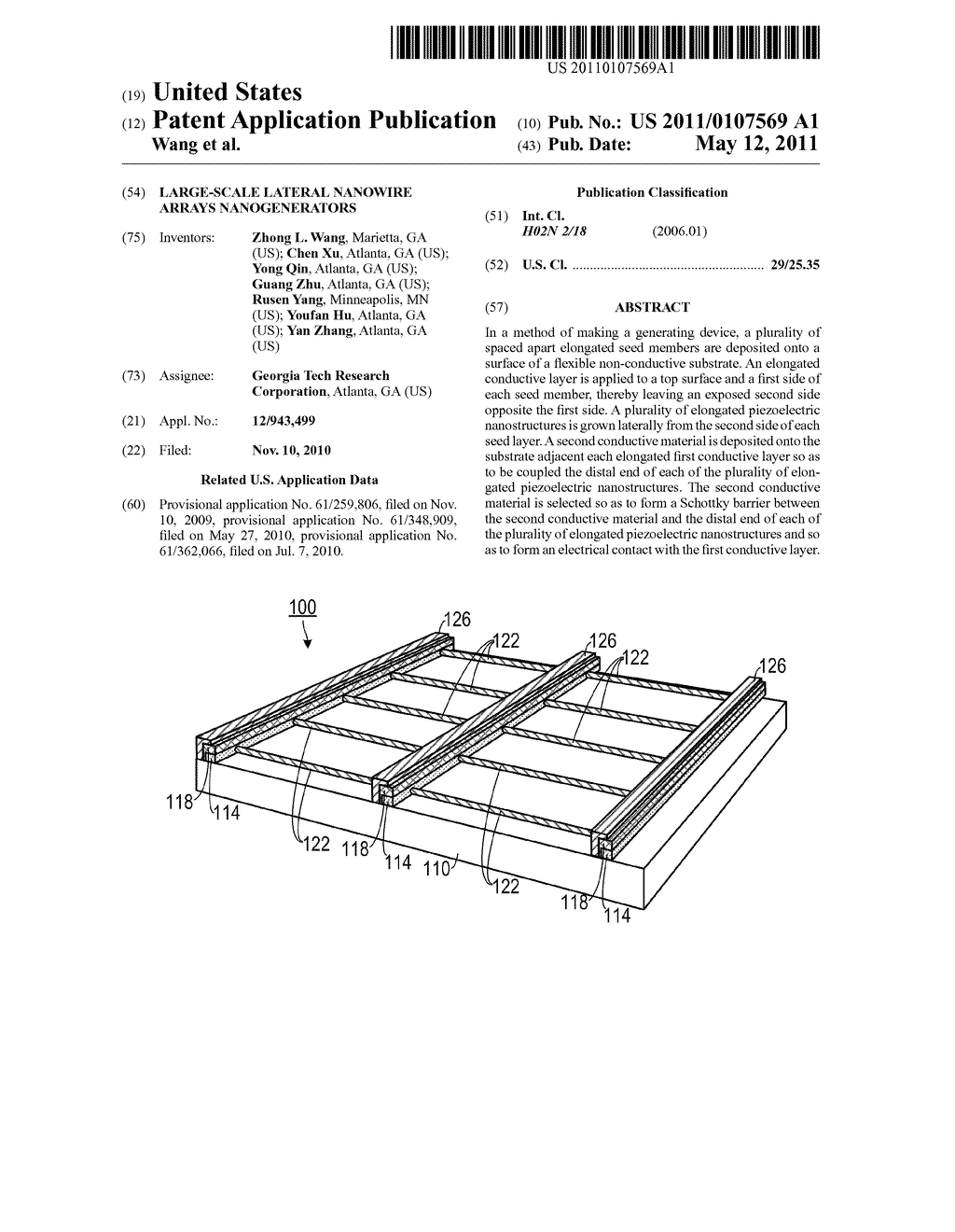 Large-Scale Lateral Nanowire Arrays Nanogenerators - diagram, schematic, and image 01