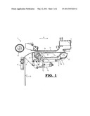 FEEDING DEVICE FOR FEEDING A PIECE OF LINEN TO BE IRONED INTO AN IRONING UNIT, AND IRONING DEVICE PROVIDED WITH SUCH A FEEDING DEVICE diagram and image