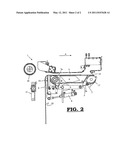 FEEDING DEVICE FOR FEEDING A PIECE OF LINEN TO BE IRONED INTO AN IRONING UNIT, AND IRONING DEVICE PROVIDED WITH SUCH A FEEDING DEVICE diagram and image