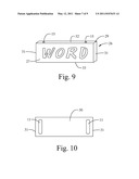 ILLUMINATED SIGN WITH SUPPORTS diagram and image