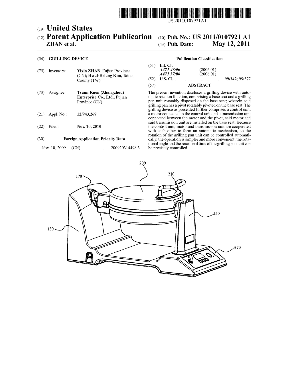 GRILLING DEVICE - diagram, schematic, and image 01