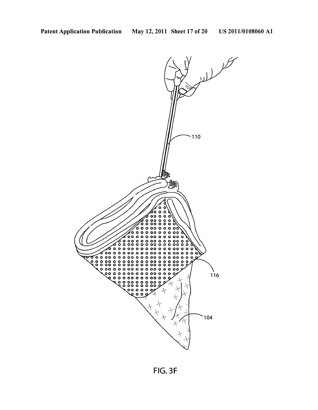 Golf towel with dry and wet section - diagram, schematic, and image 18