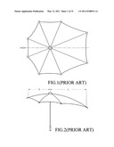 Windproof umbrella diagram and image