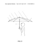 Windproof umbrella diagram and image