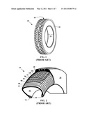 Tire with Crown Comprising a Layer of Very High Modulus Rubber Mix diagram and image