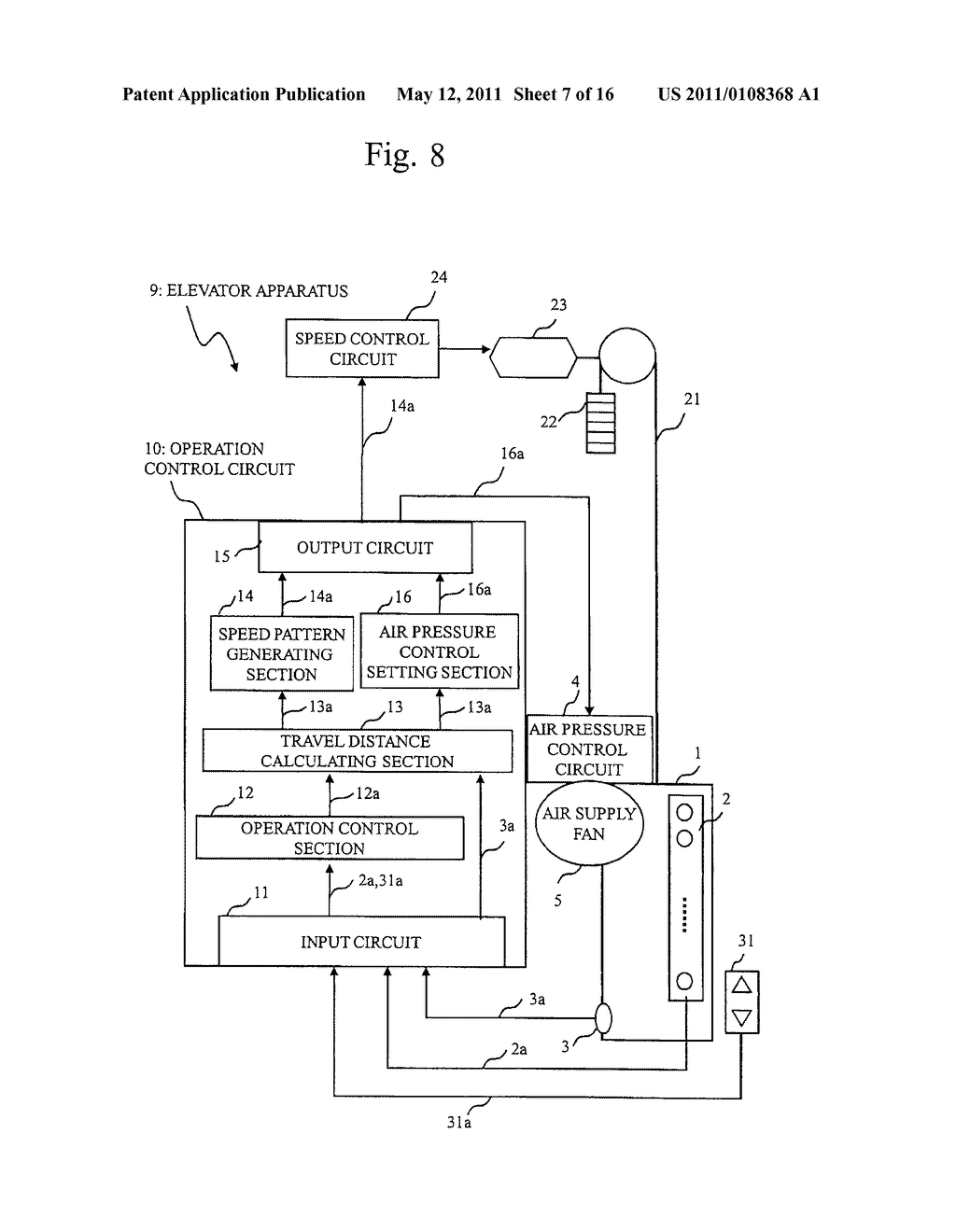 ELEVATOR CONTROL APPARATUS AND ELEVATOR APPARATUS - diagram, schematic, and image 08