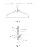 NESTABLE HANGER WITH ARTICULATING INTEGRATED HOOK diagram and image