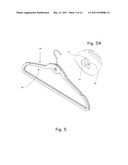 NESTABLE HANGER WITH ARTICULATING INTEGRATED HOOK diagram and image