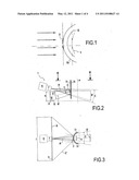 METHOD AND OPTICAL DEVICE FOR ANALYZING A MARK ON A TRANSLUCENT OR TRANSPARENT CURVED WALL diagram and image