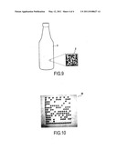 METHOD AND OPTICAL DEVICE FOR ANALYZING A MARK ON A TRANSLUCENT OR TRANSPARENT CURVED WALL diagram and image