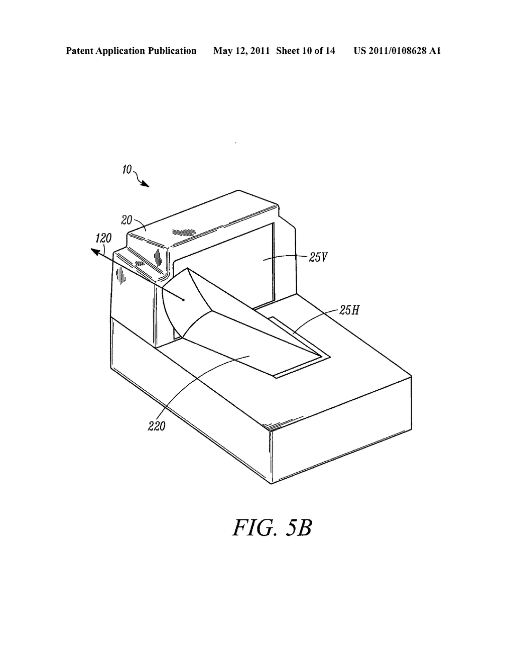 METHOD AND APPARATUS FOR PROJECTING ILLUMINATION PATTERNS FROM BARCODE READERS - diagram, schematic, and image 11