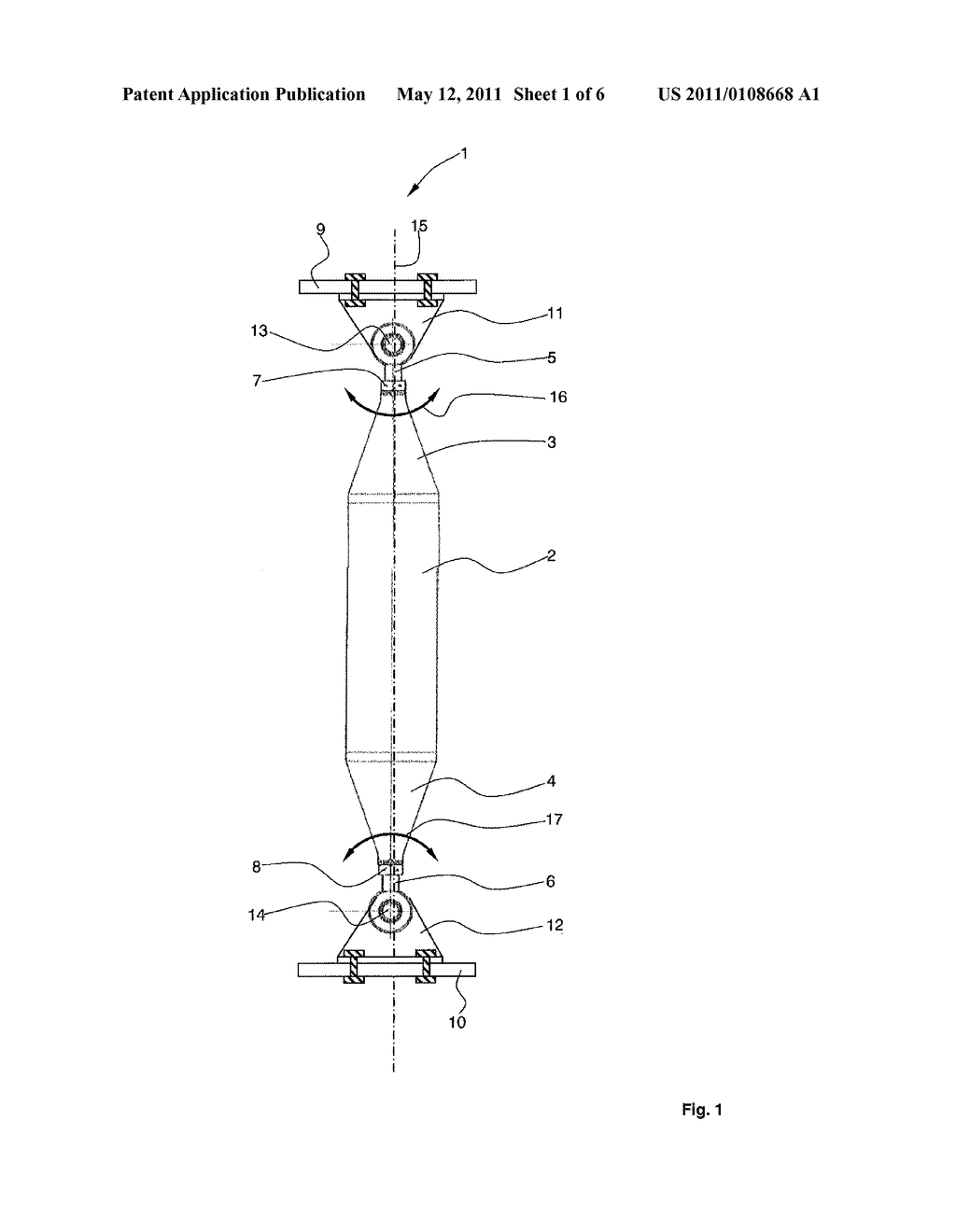 DEVICE, IN PARTICULAR CONNECTION ROD, FOR BRACING A FUSELAGE STRUCTURE OF AN AIRCRAFT AND/OR FOR FASTENING A COMPONENT - diagram, schematic, and image 02