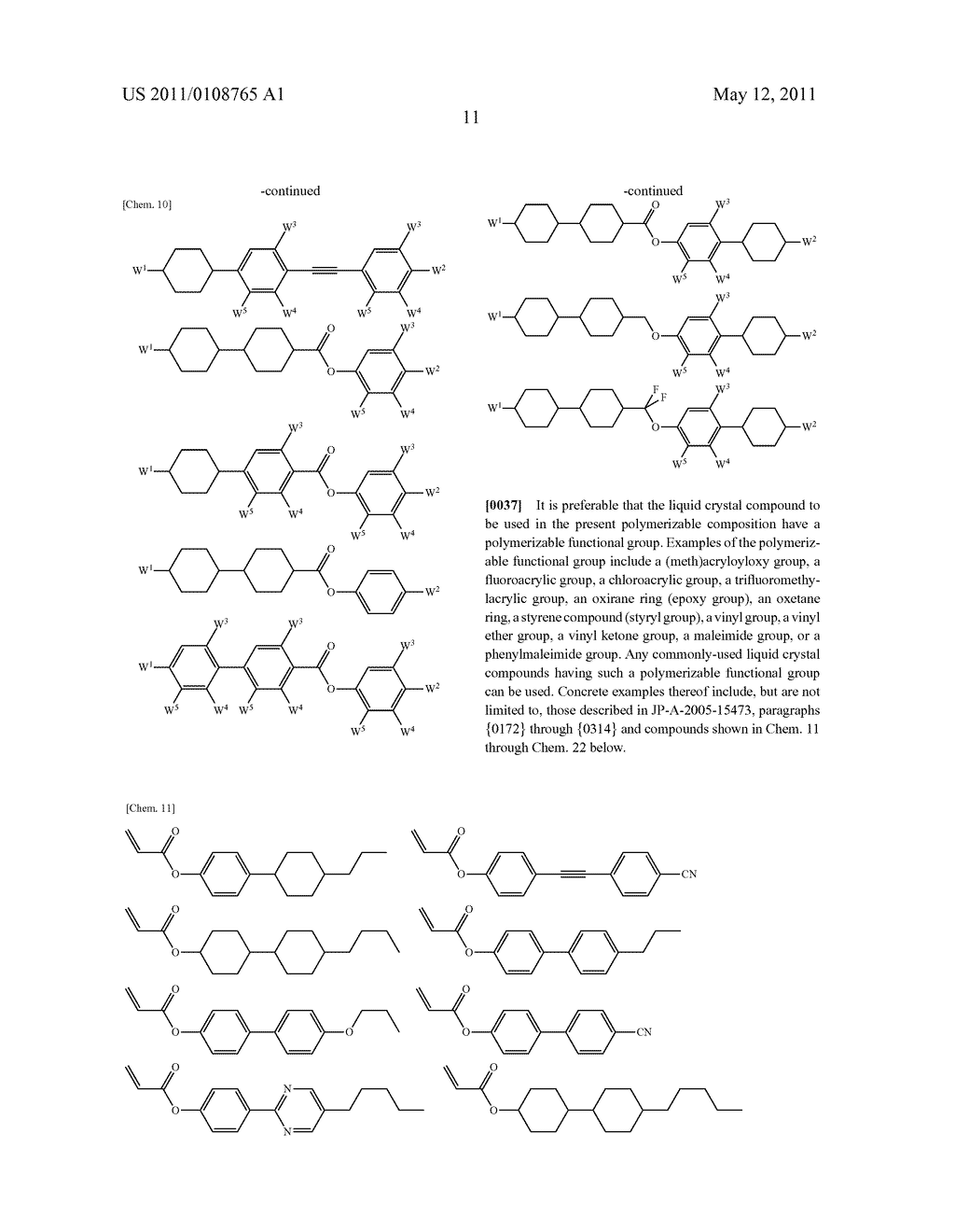 POLYMERIZABLE OPTICALLY ACTIVE IMIDE COMPOUND AND POLYMERIZABLE COMPOSITION CONTAINING THE COMPOUND - diagram, schematic, and image 12