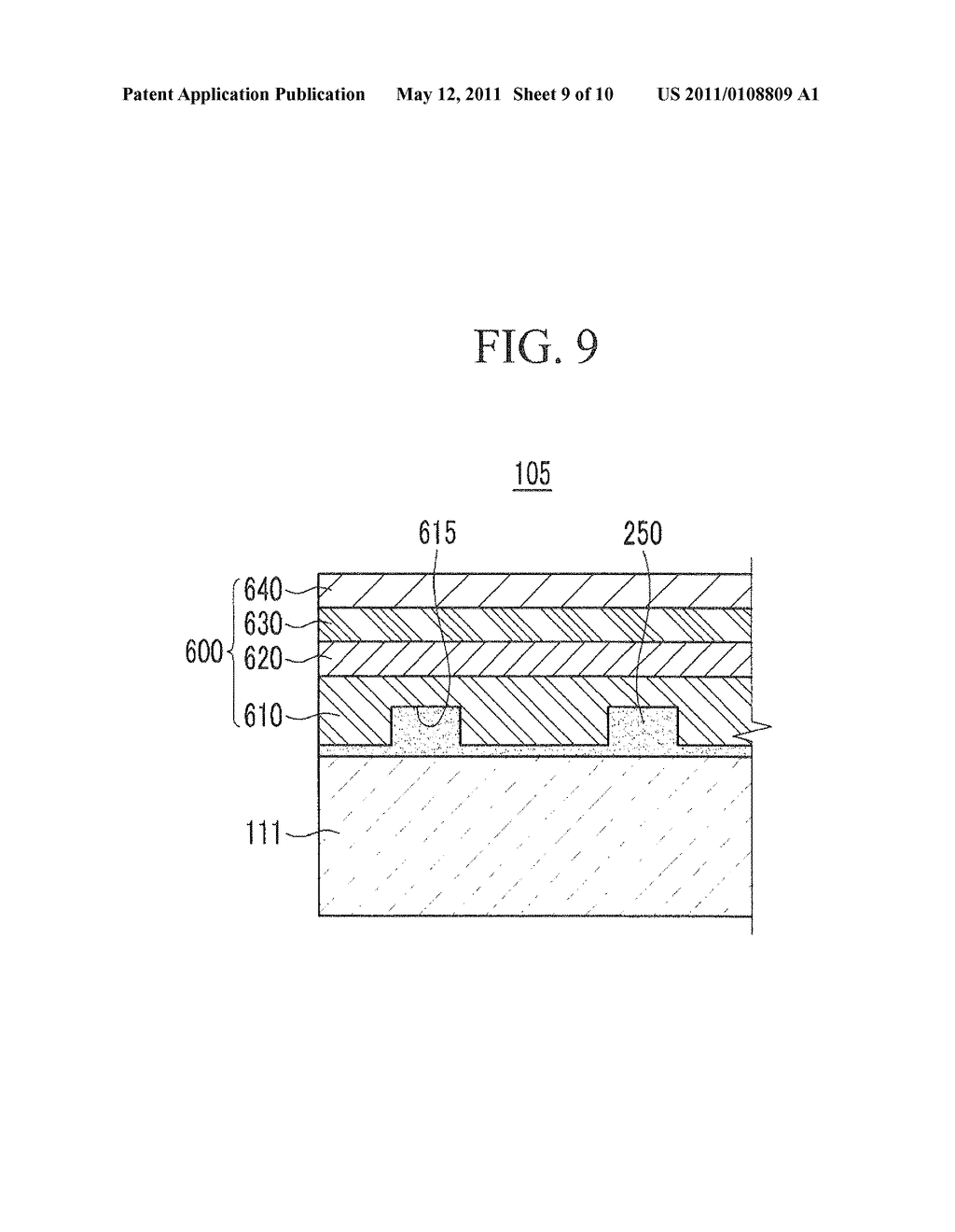 ORGANIC LIGHT EMITTING DIODE DISPLAY DEVICE AND METHOD FOR MANUFACTURING THE SAME - diagram, schematic, and image 10