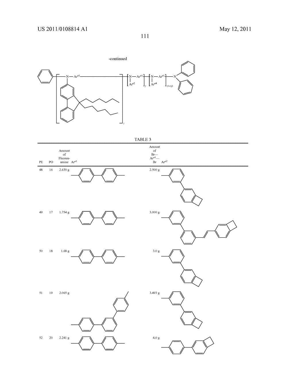 POLYMER COMPOUND, NET-LIKE POLYMER COMPOUND PRODUCED BY CROSSLINKING THE POLYMER COMPOUND, COMPOSITION FOR ORGANIC ELECTROLUMINESCENCE ELEMENT, ORGANIC ELECTROLUMINESCENCE ELEMENT, ORGANIC EL DISPLAY, AND ORGANIC EL LIGHTING - diagram, schematic, and image 113