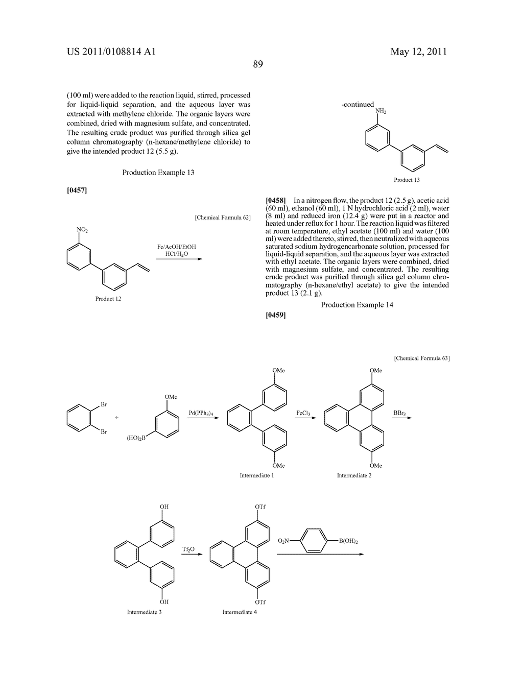 POLYMER COMPOUND, NET-LIKE POLYMER COMPOUND PRODUCED BY CROSSLINKING THE POLYMER COMPOUND, COMPOSITION FOR ORGANIC ELECTROLUMINESCENCE ELEMENT, ORGANIC ELECTROLUMINESCENCE ELEMENT, ORGANIC EL DISPLAY, AND ORGANIC EL LIGHTING - diagram, schematic, and image 91