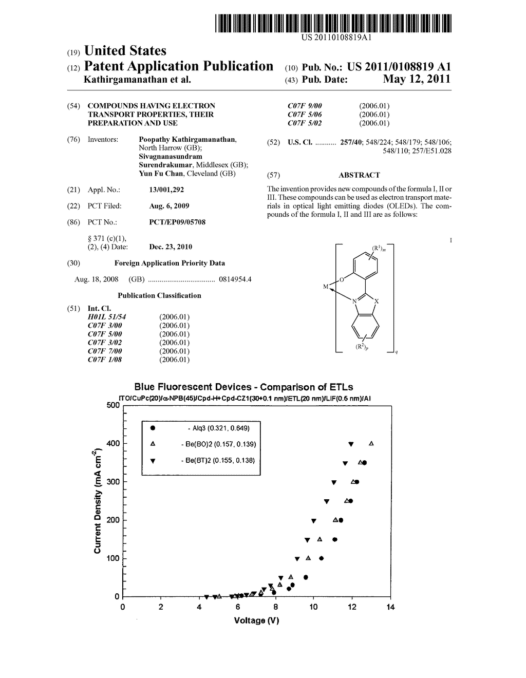 COMPOUNDS HAVING ELECTRON TRANSPORT PROPERTIES, THEIR PREPARATION AND USE - diagram, schematic, and image 01